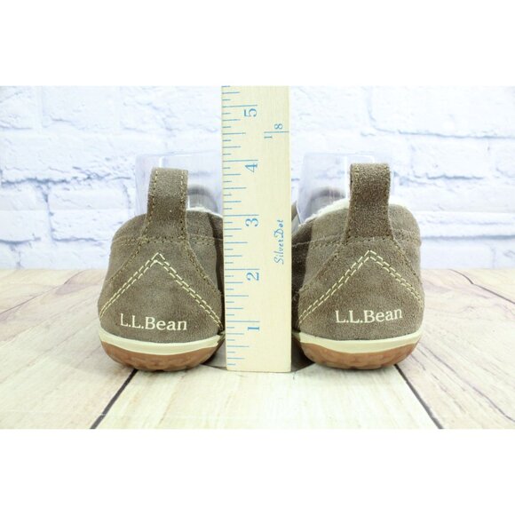 LL Bean Mountain Slippers Moccasin Dark Cement Size 7 M - Picture 6 of 9